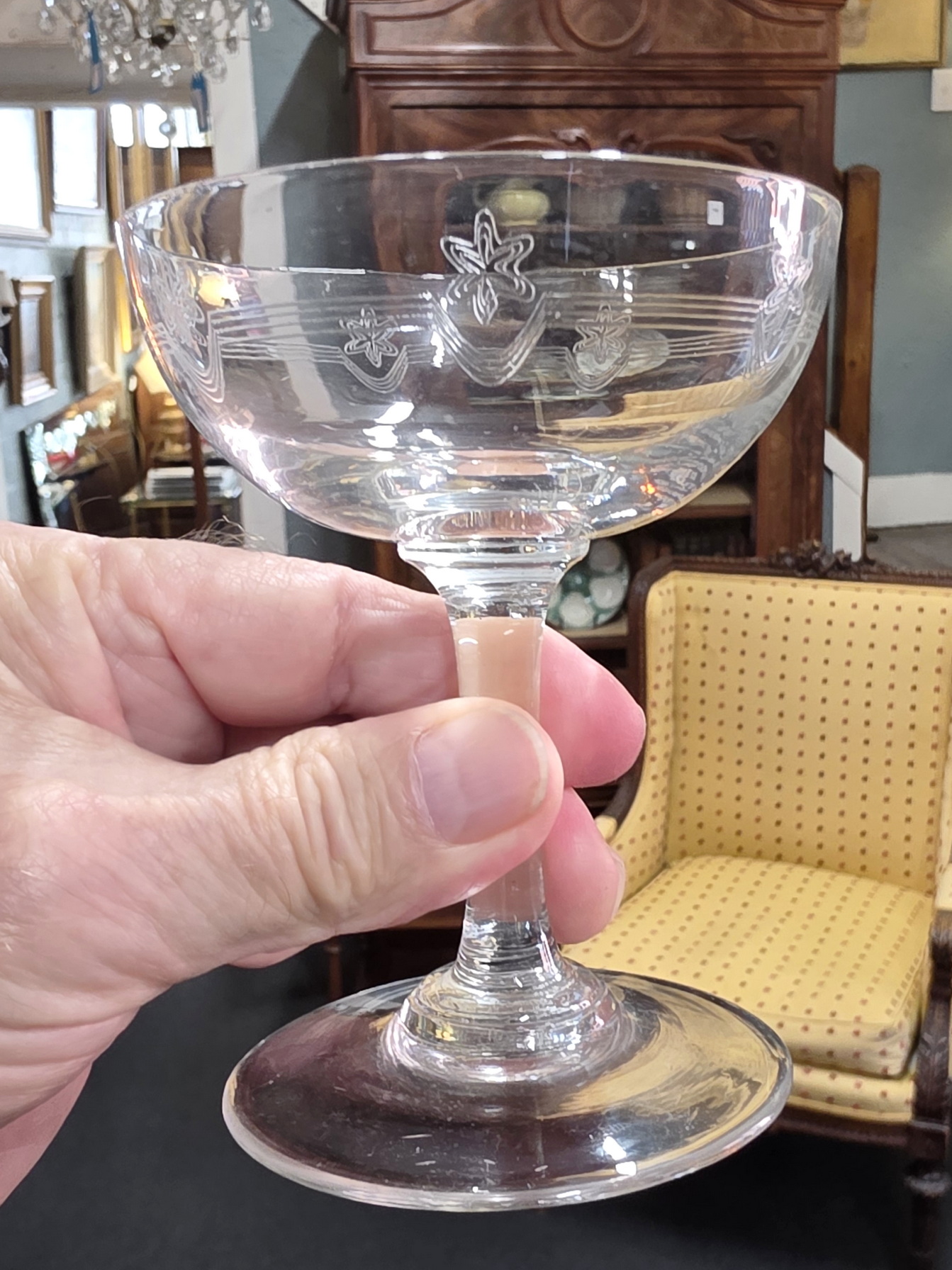 A set of 10 Champagne Coupes